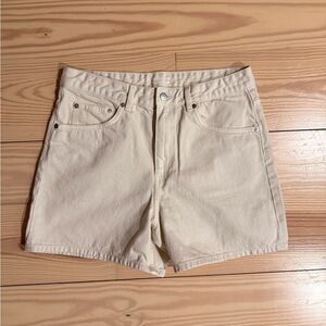 Arket White Jean Shorts